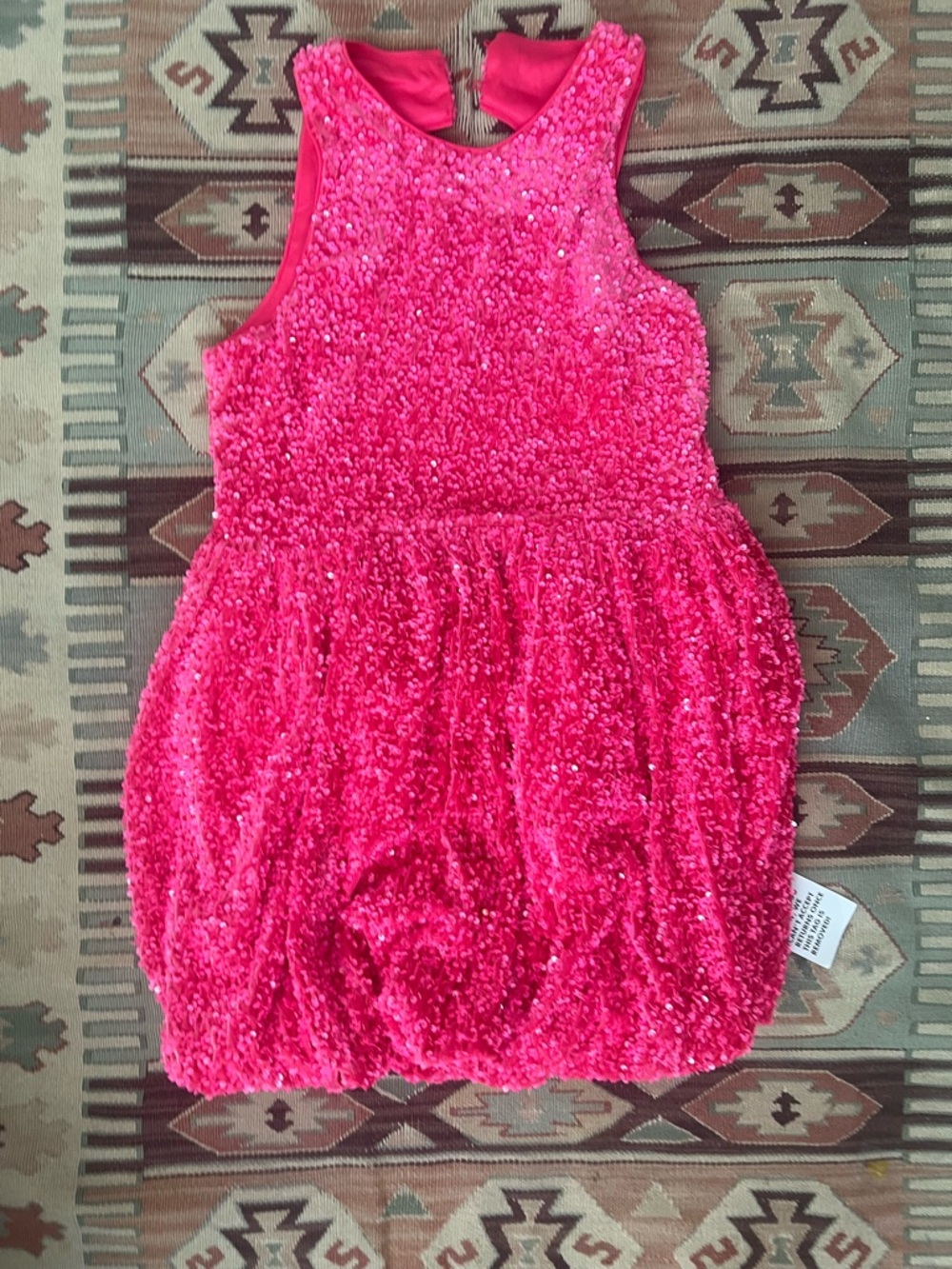ASOS Pink Sequin Halter Mini Dress